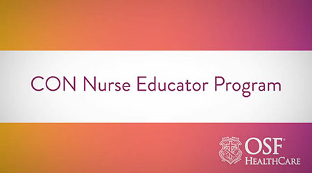 CON Nurse Educator Program video