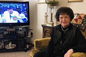 92-Year-Old Cubs Fan Celebrates with All Her Heart