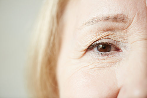 Closeup of woman's eye