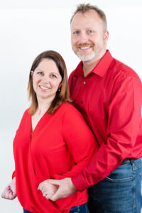 John and Amber Thomas in 2019, two years after Amber had a major stroke. She was just 38 years old at the time of her stroke.