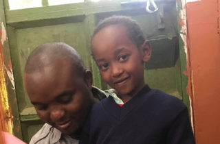 Michelle and Wismark in Kenya