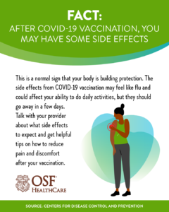 Fact Sheet: After COVID-19 vaccination, you may have some side effects.
