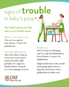 Baby poop warning signs
