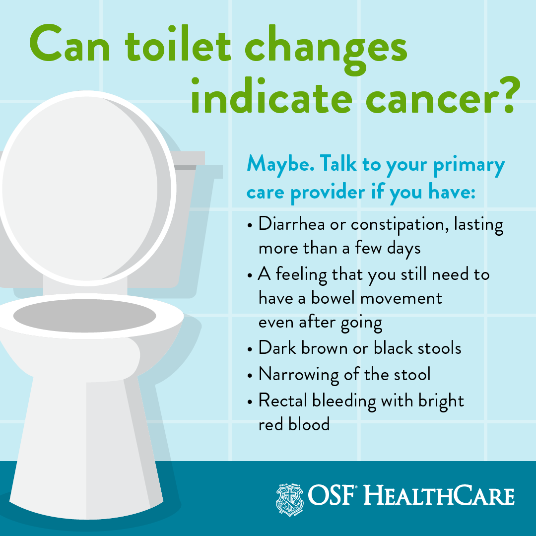 What does colon cancer in stool look like?