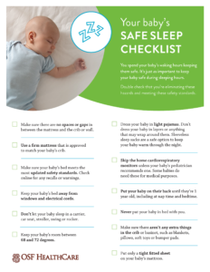 baby safe sleep checklist