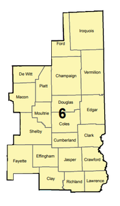 Illinois EMS Region 6 Map