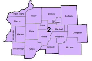 Illinois EMS Region 2 Map