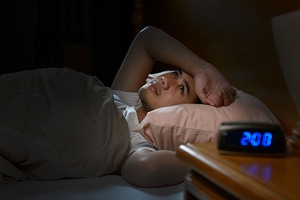 Man Suffering from Insomnia
