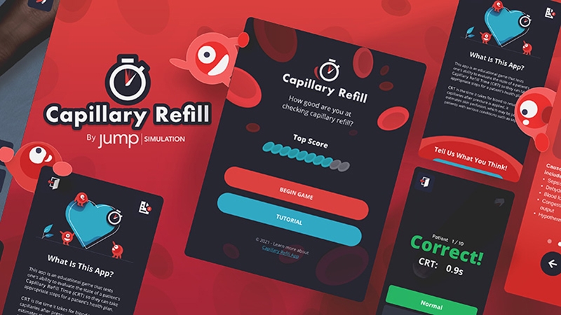 Capillary Refill Trainer app screenshot