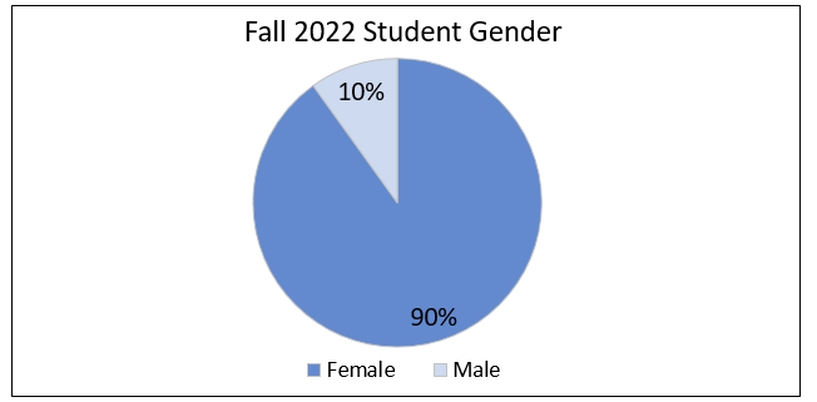Saint Anthony College of Nursing Gender Graph