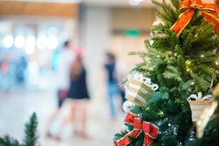 Christmas Tree in Shopping Center