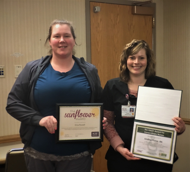 Kristina Poma, RN and Erica Russell Receive Thank a Caregiver Awards ...