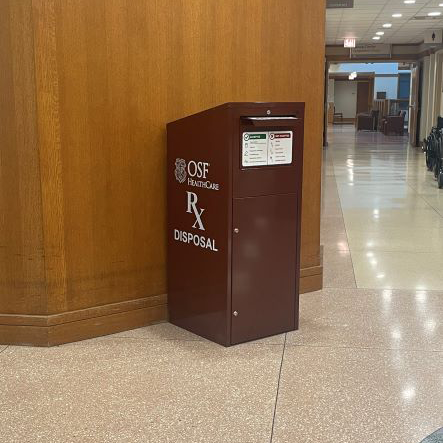 Drug Disposal Box, 2800 W. 95th Street, Medical Center Main Lobby, Evergreen Park, Illinois, 60805