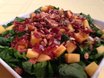 Peachy Spinach Salad with Honey Balsamic Dressing