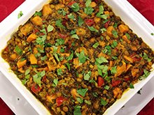 Rhubarb and Lentil Curry