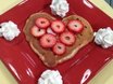 Chocolate Chip Valentine Pancakes