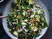 Kale and Brussels Salad with Lemon Mustard Dressing