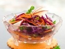 Red Cabbage Salad with Light Asian Dressing